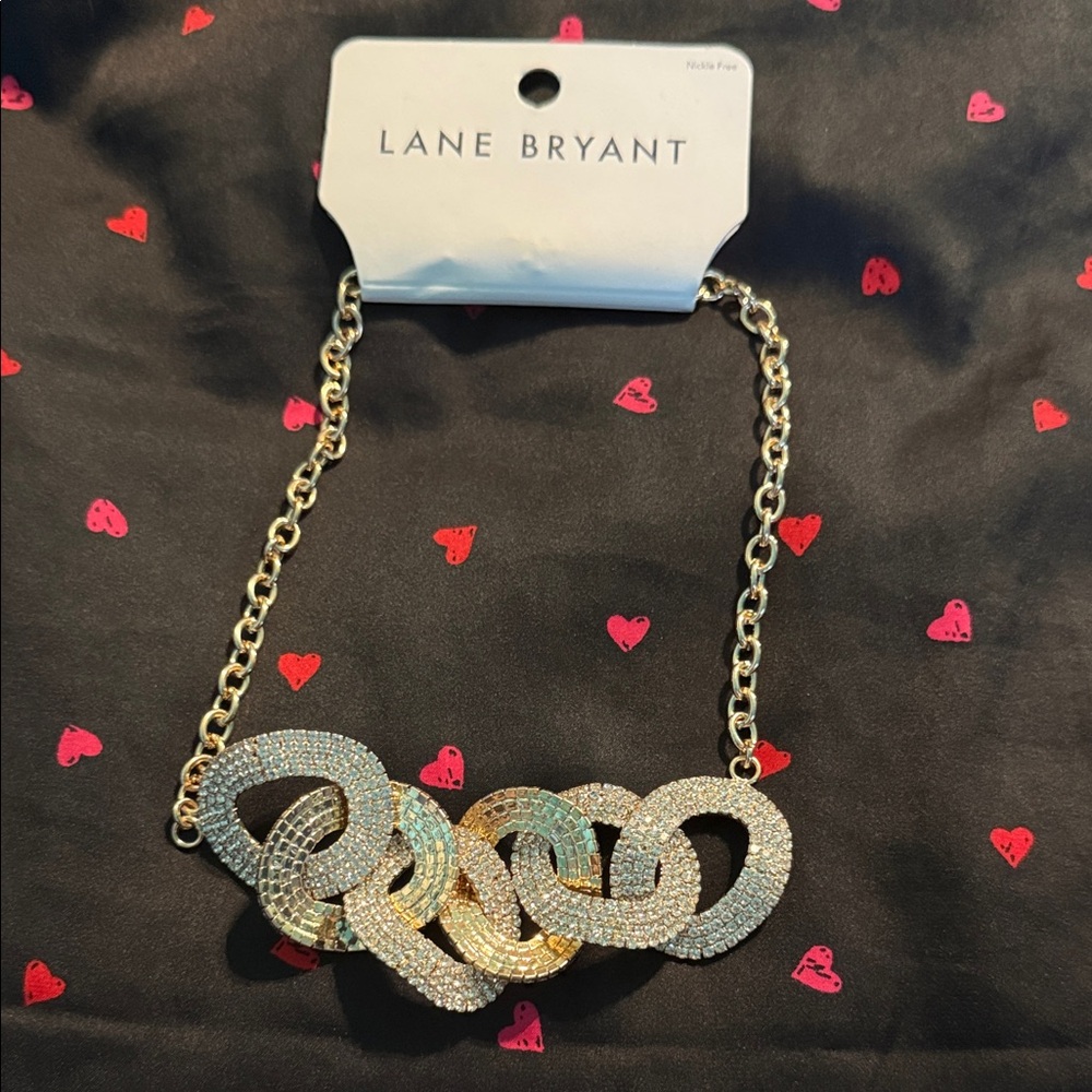 Lane Bryant Gold and Silver Intertwined Necklace